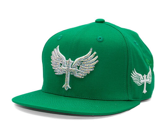 Reflection Luxury Shine Loud Snapback - Joker Green / White
