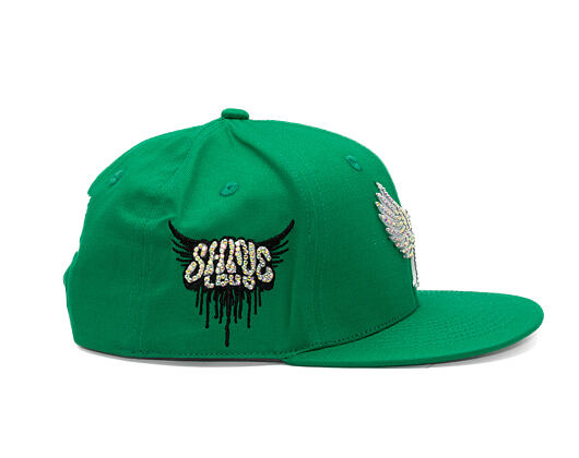 Reflection Luxury Shine Loud Snapback - Joker Green / White