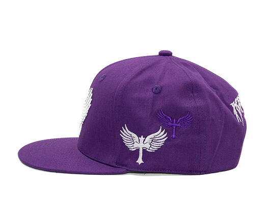Reflection Luxury Shine Loud Snapback - Grape Purple / White