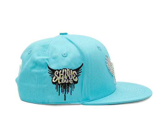 Reflection Luxury Shine Loud Snapback - Baby Blue / White