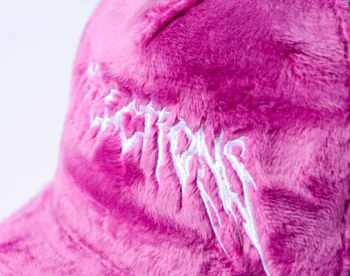 Fuzzy Trucker Coral Purple / Black