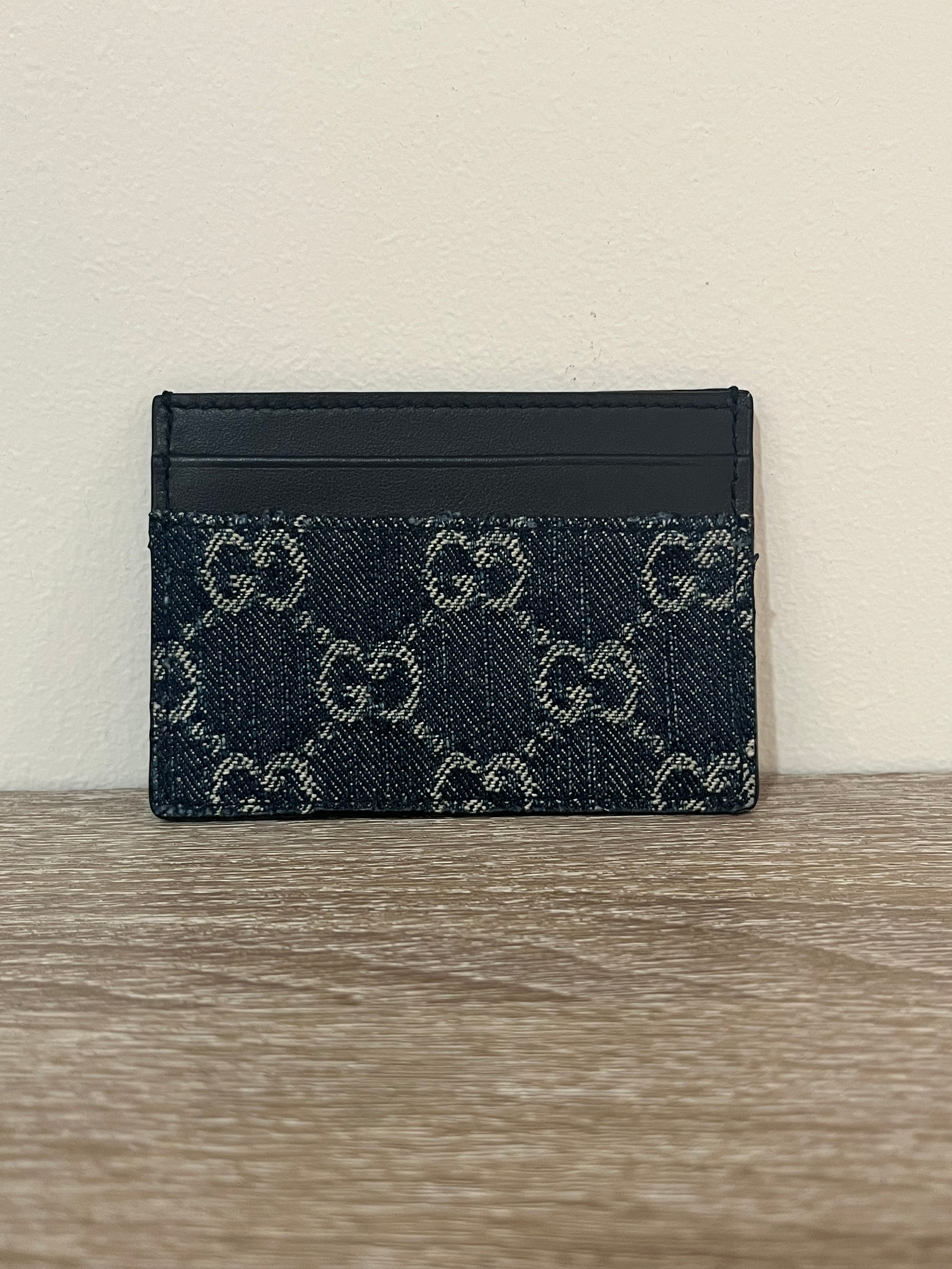 Gucci Card Holder Denim Blue