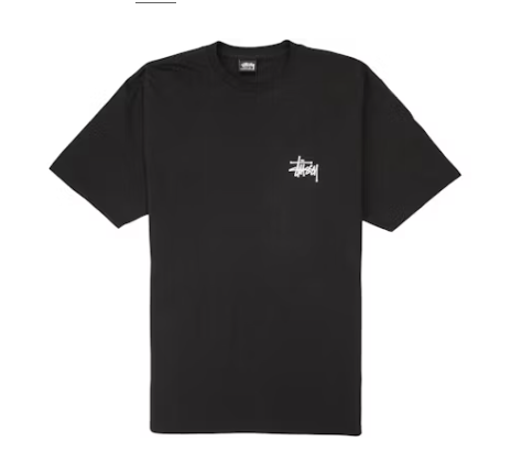 Stussy Melted Tee Black