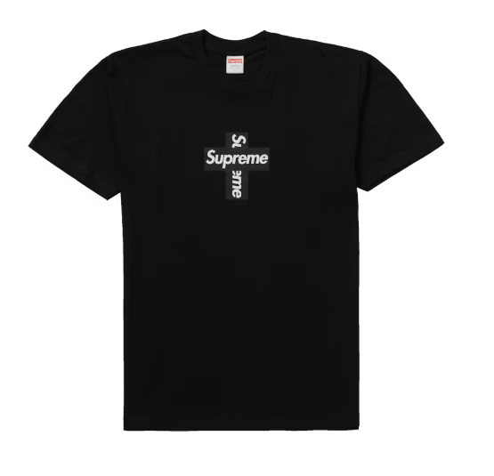 Supreme Cross Box Logo Tee Black