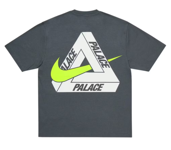 Palace x Nike Tri Swoosh T-Shirt Charcoal