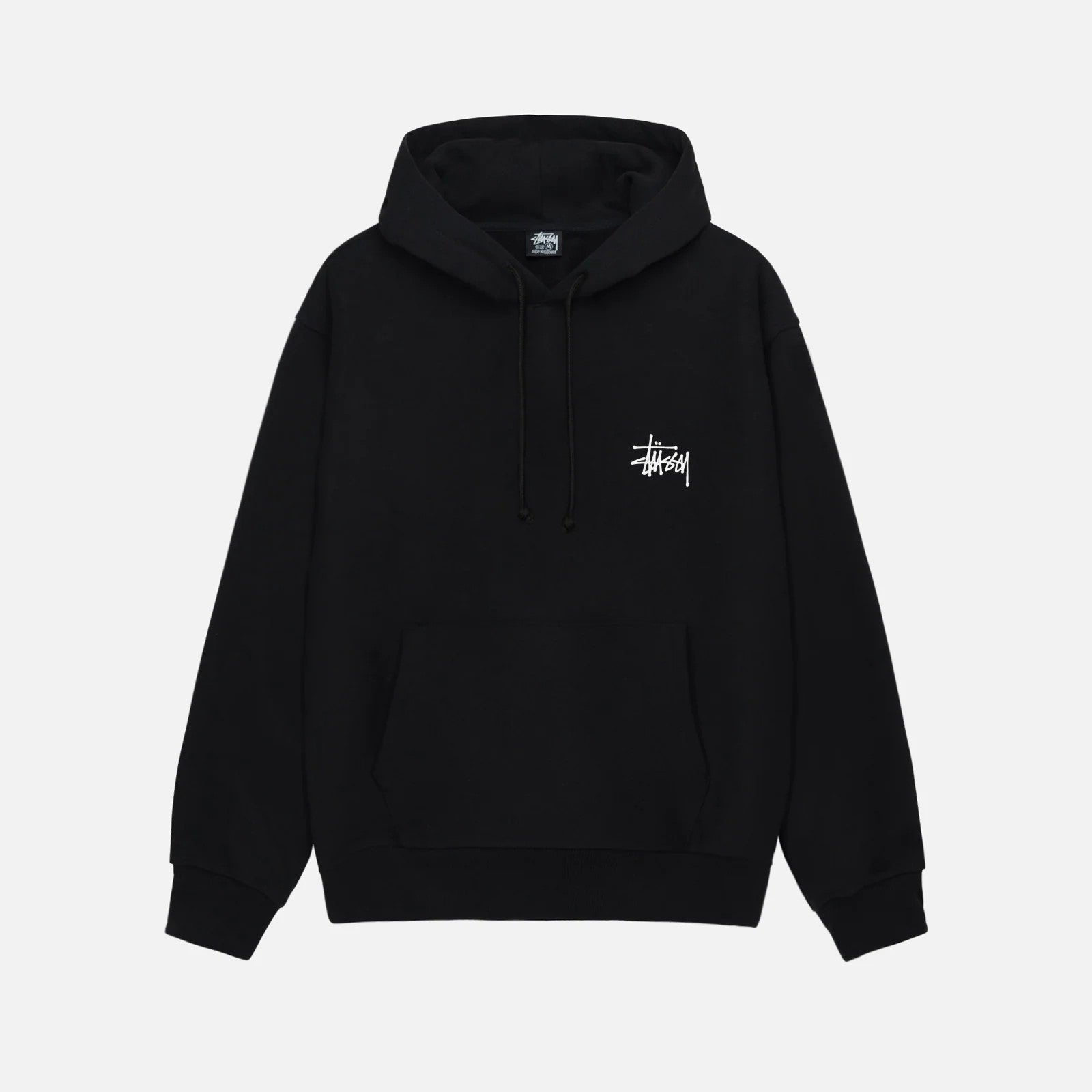 Stussy Black Basic Print Hoodie