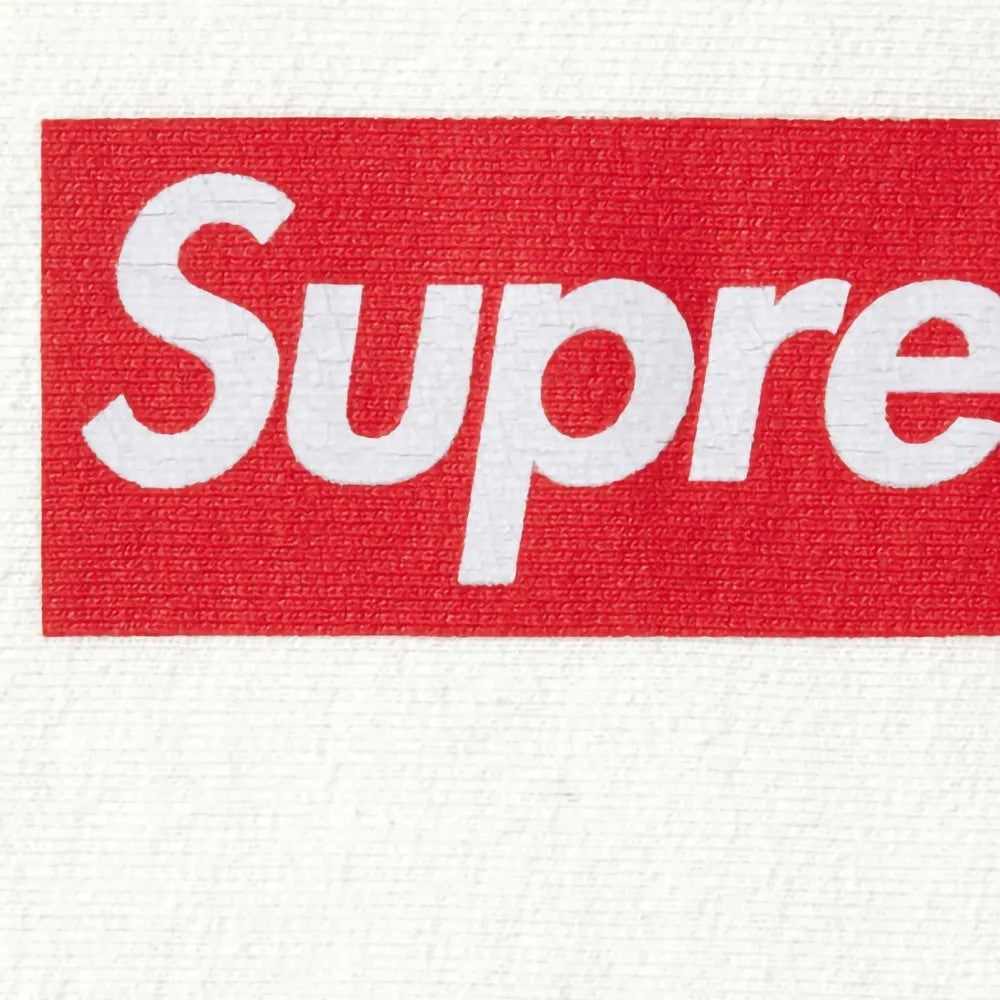 Supreme Washed Box Logo Crewneck White