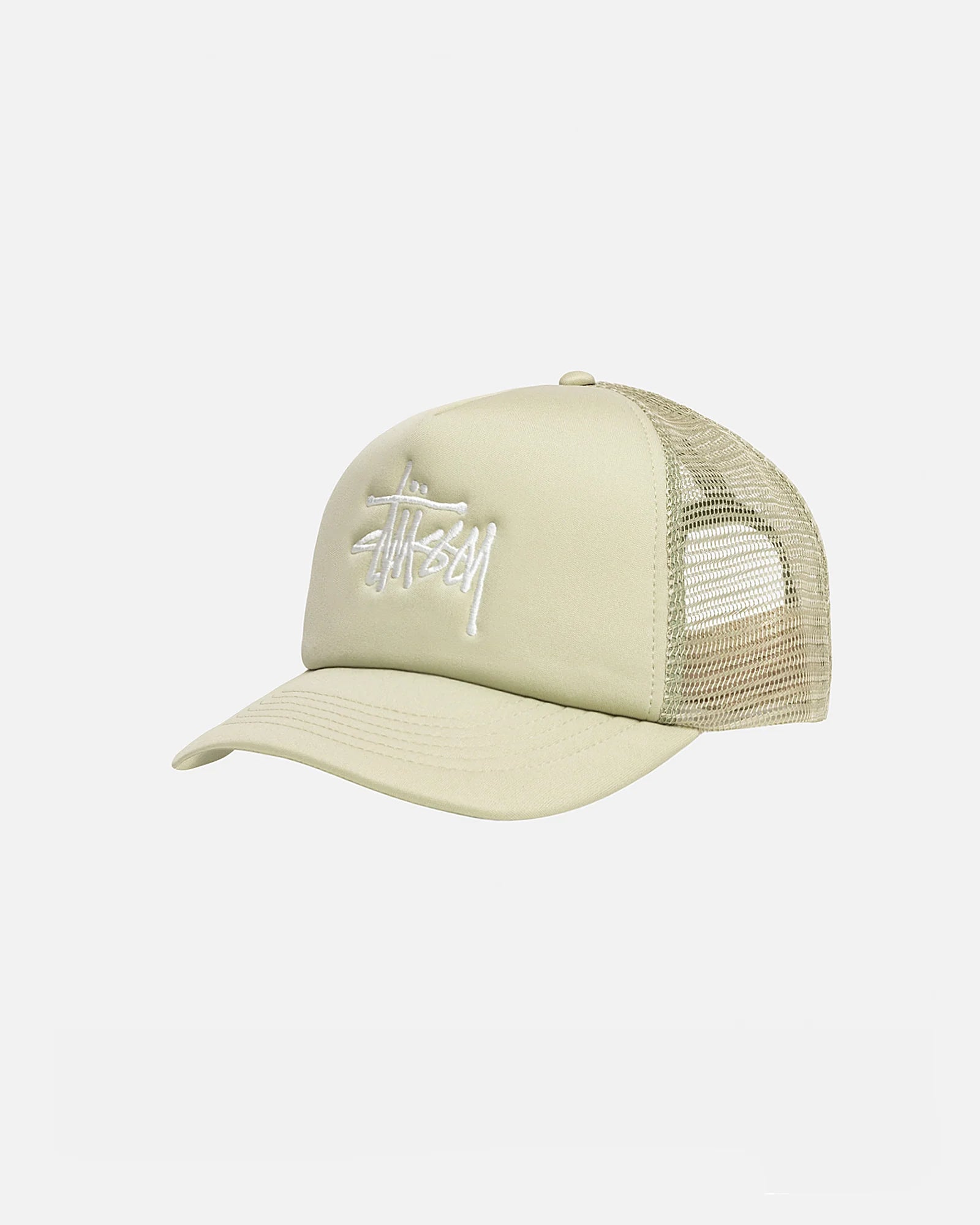 Stussy TRUCKER BIG BASIC SNAPBACK Cream