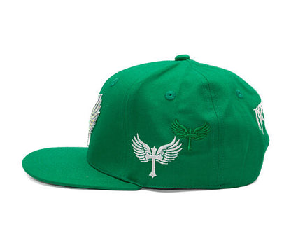 Reflection Luxury Shine Loud Snapback - Joker Green / White