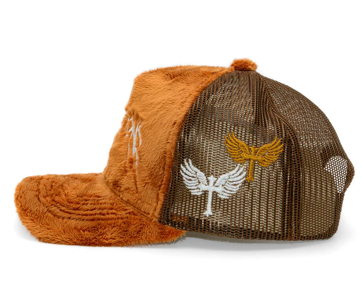 Fuzzy Trucker Coral Brown
