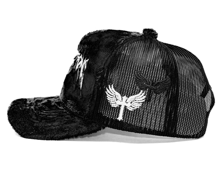Fuzzy Trucker Satin Black