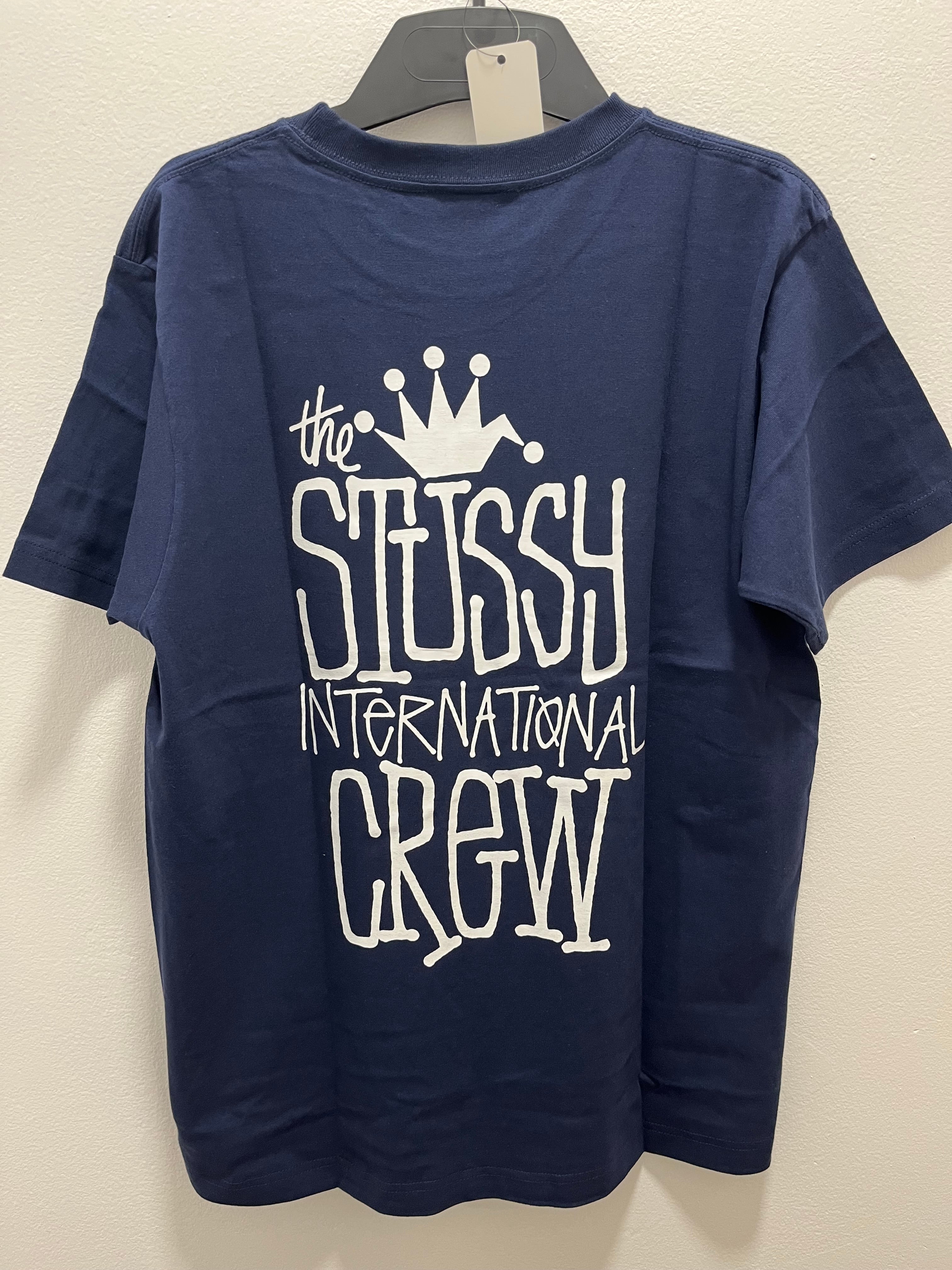 Stüssy Tee International Crew Navy Blue