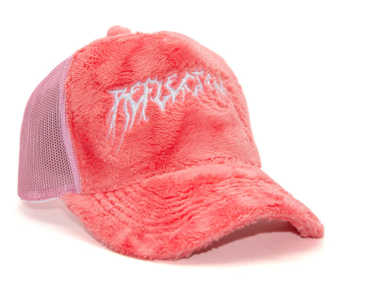 Fuzzy Trucker Coral Pink