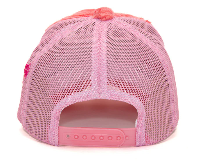 Fuzzy Trucker Coral Pink