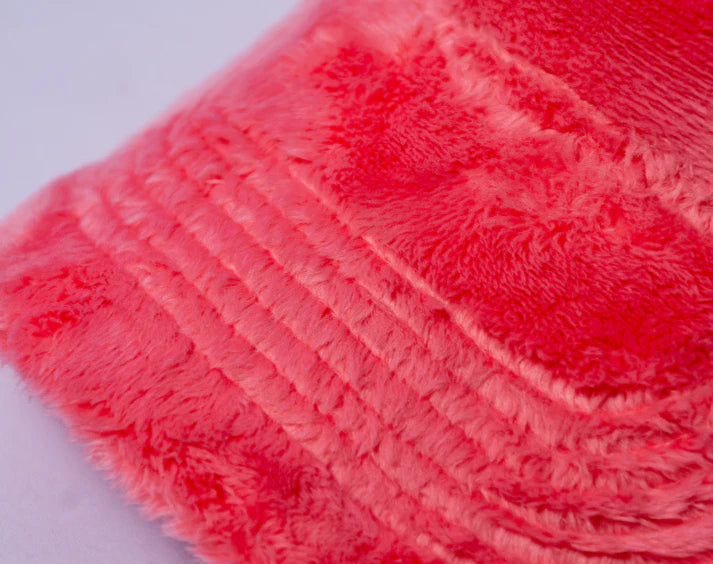 Fuzzy Trucker Coral Pink