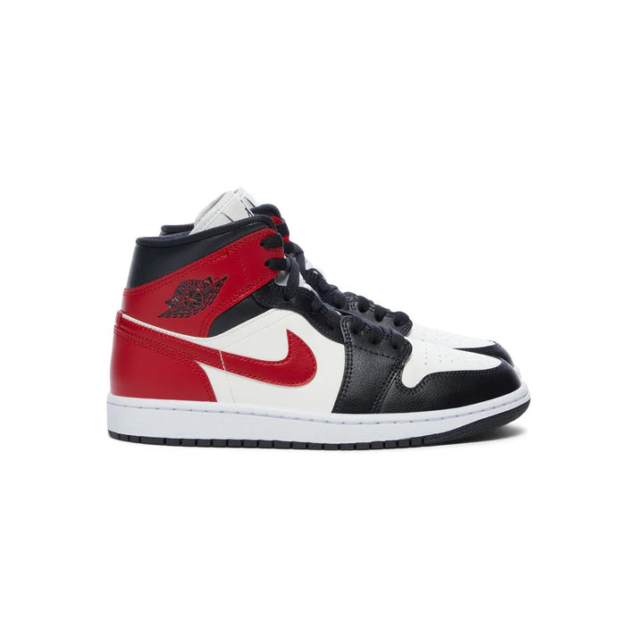 Jordan 1 Mid Gym Red Off Noir