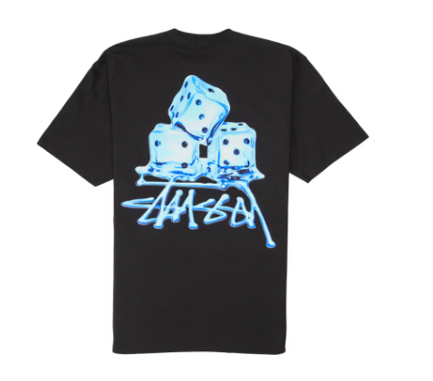 Stussy Melted Tee Black