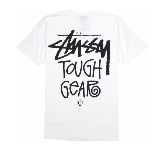 Stussy Tough Gear Tee White