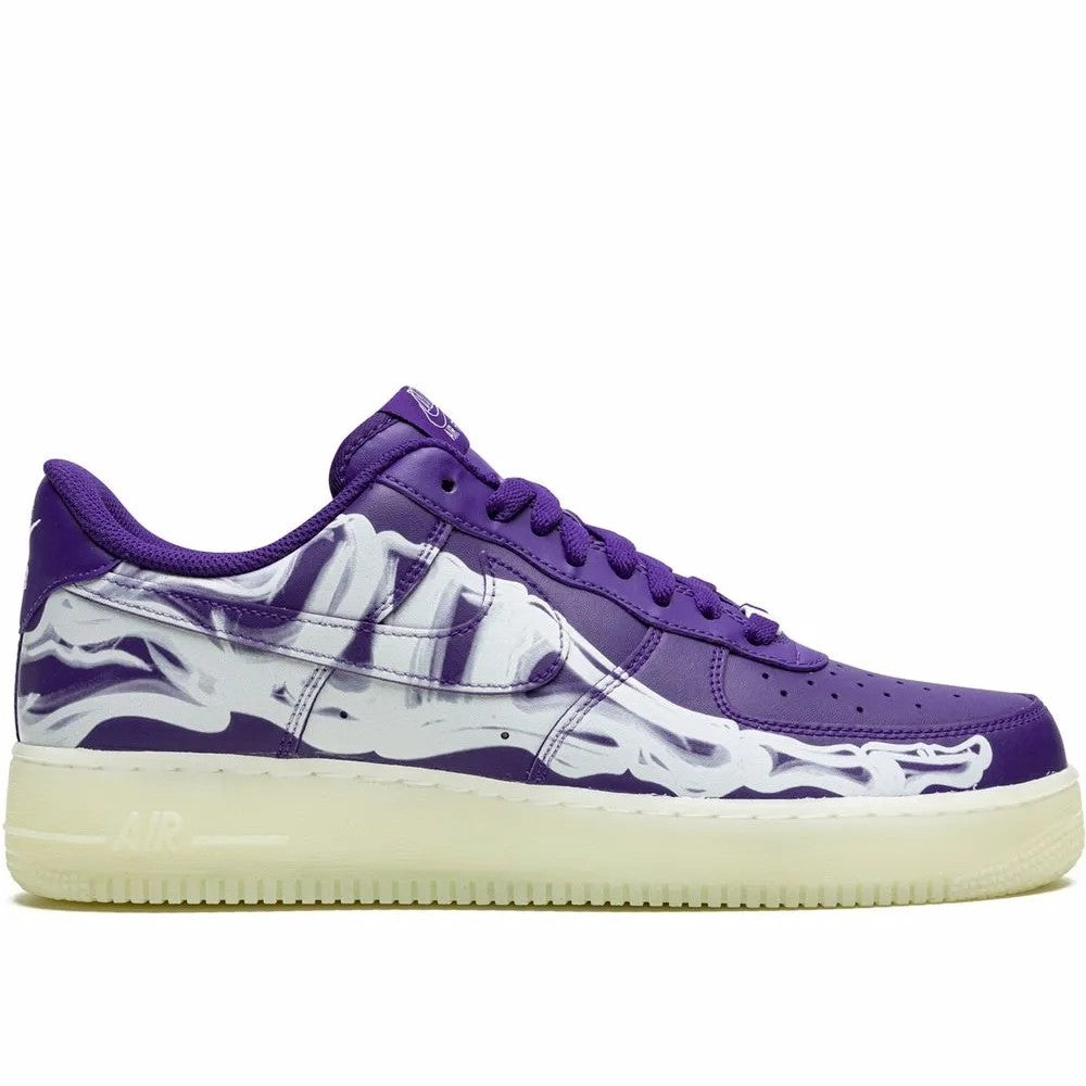 Nike Air Force 1 Low '07 QS Purple Skeleton Halloween
