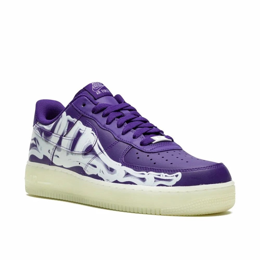 Nike Air Force 1 Low '07 QS Purple Skeleton Halloween