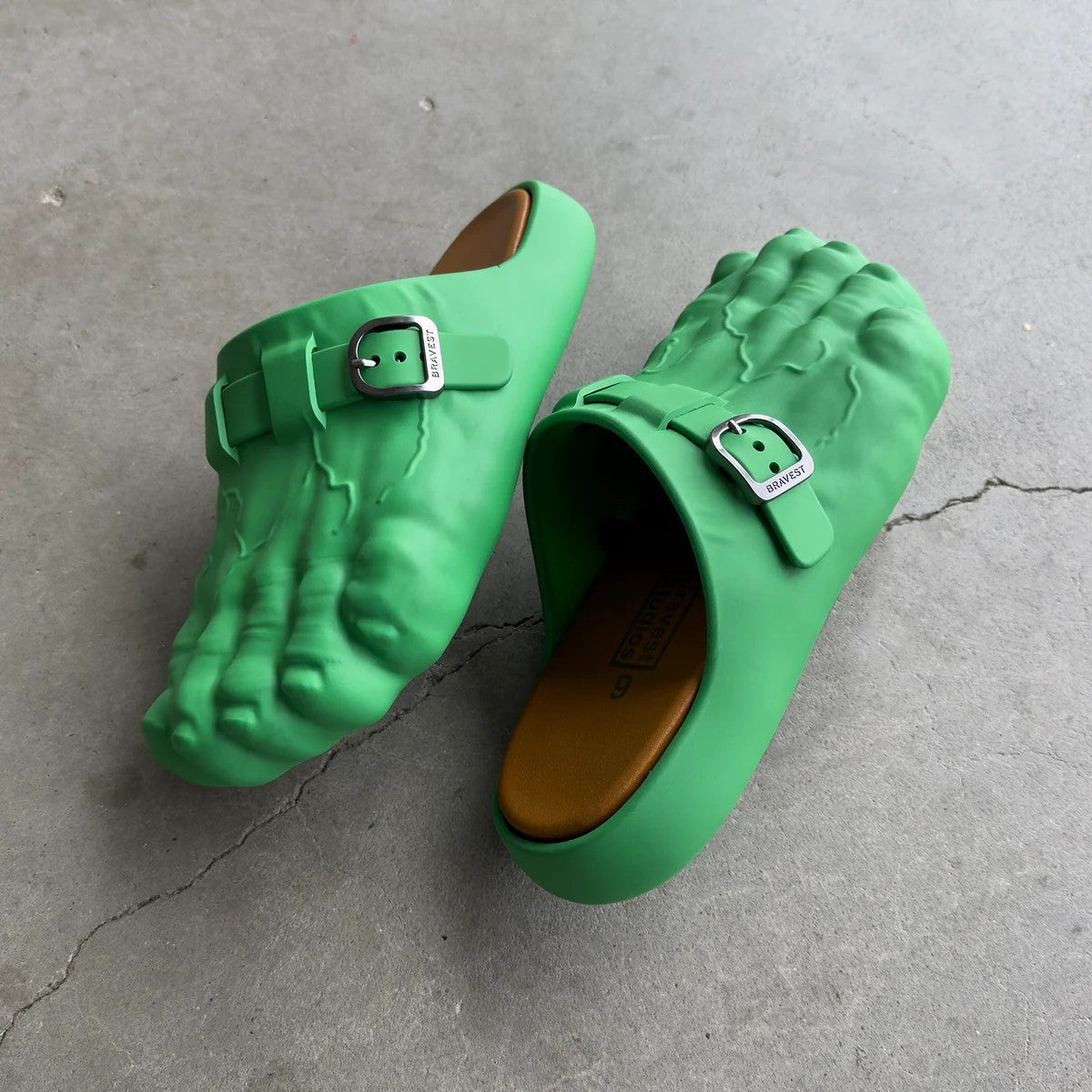 Bravest Studios Foot Clog Green "Hulk"
