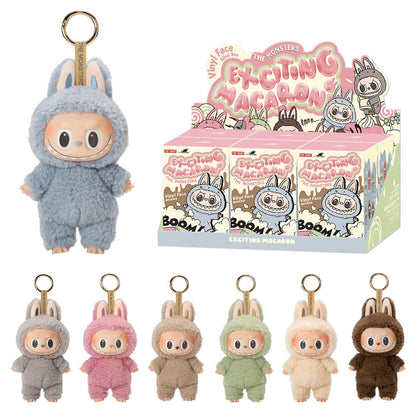 Pop Mart Labubu The Monsters Tasty Macarons Vinyl Plush Pendant Single Blind Box