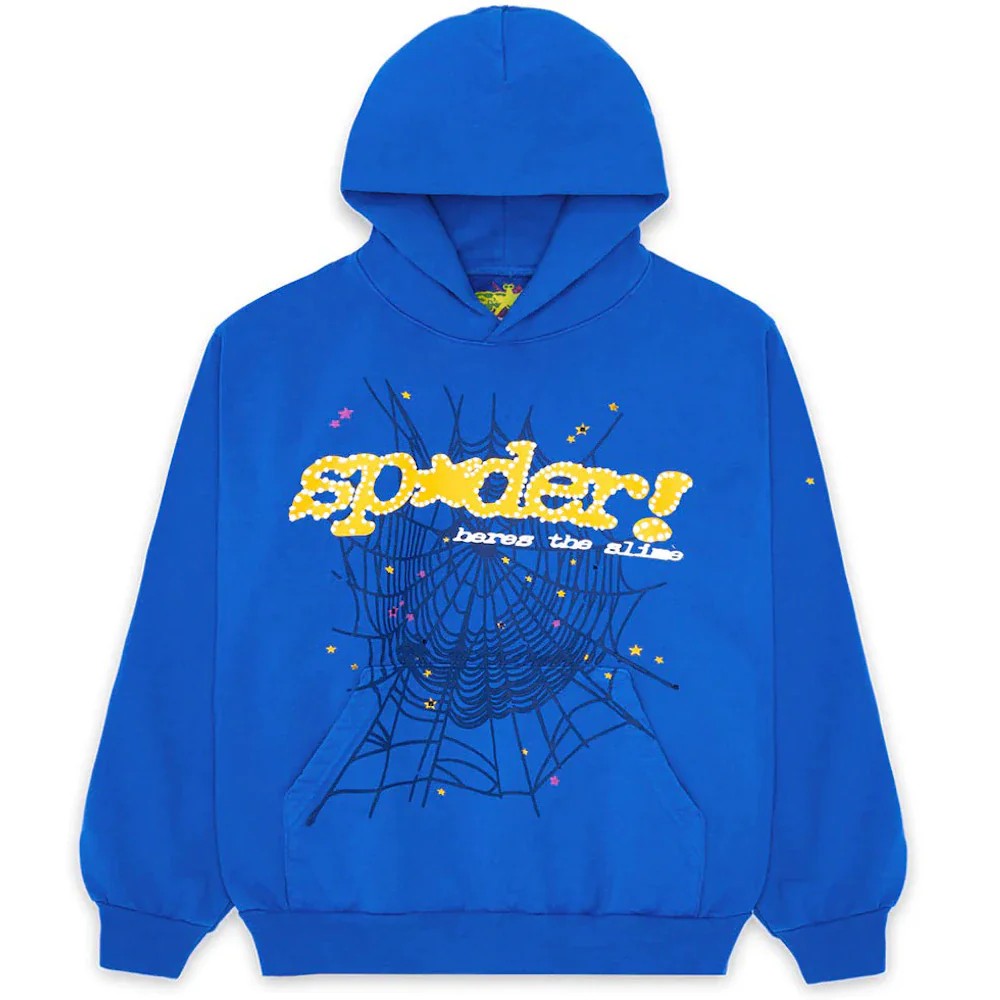 Sp5der TC Hoodie Blue